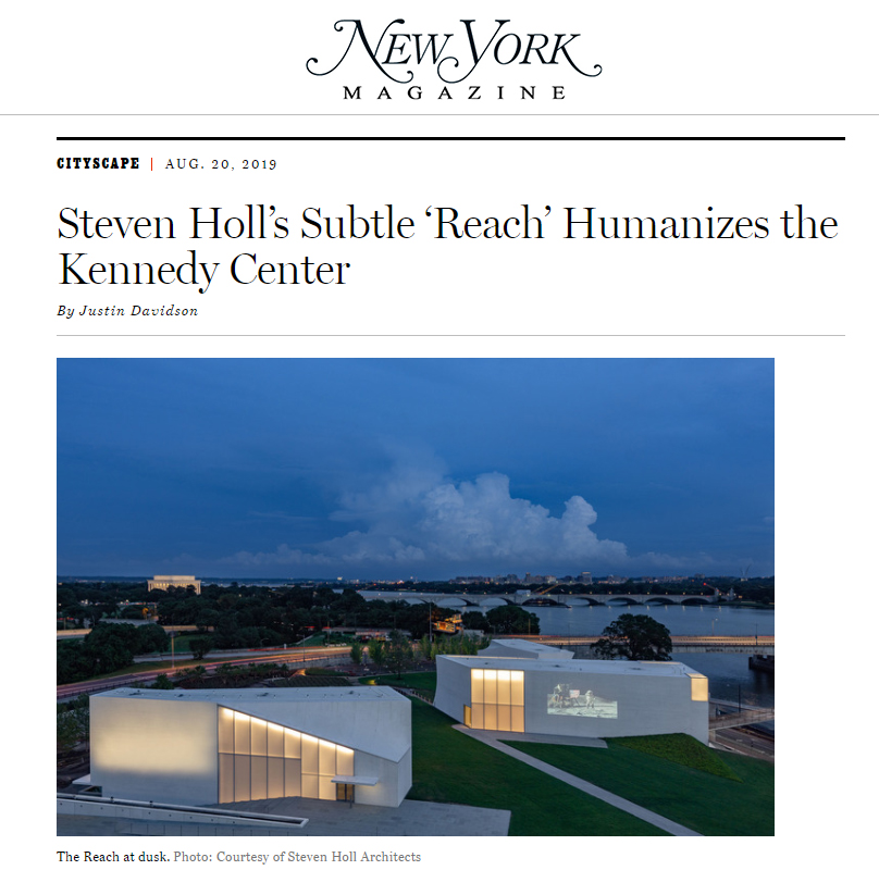 New York Magazine Profiles Kennedy Center REACH