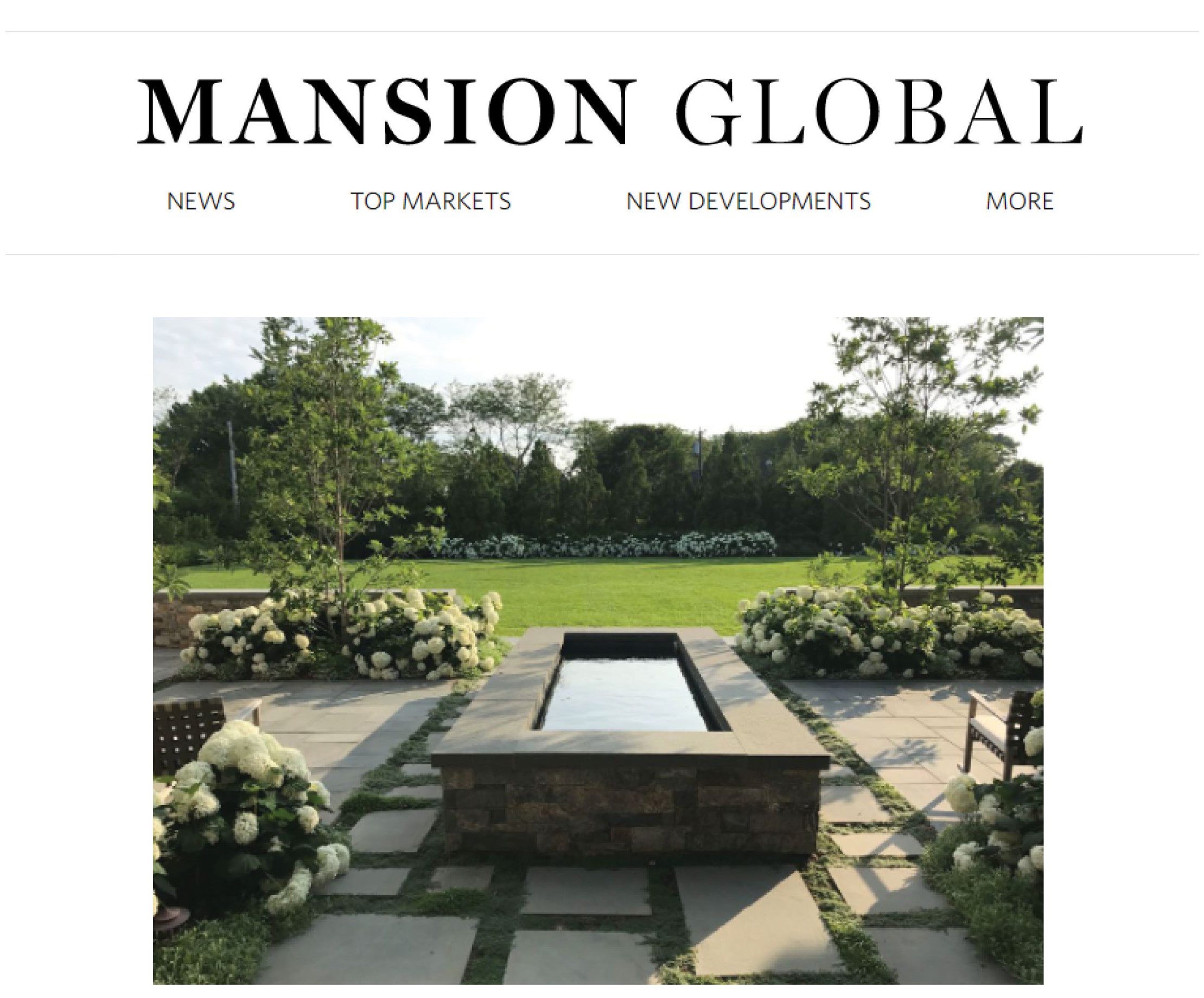 Mansion Global Highlights Hollander Garden | Hollander Design