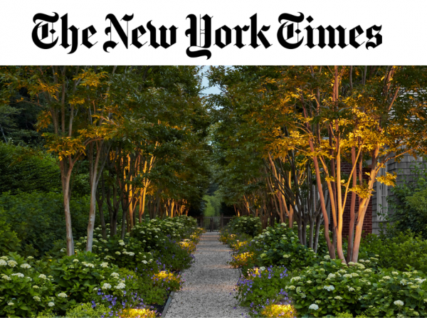 The New York Times Features Hollander Ideas for Landscape Lighting
